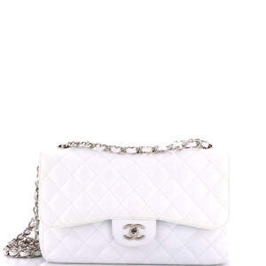 Chanel Jumbo Vintage Classic Double Flap Bag Quilted Caviar